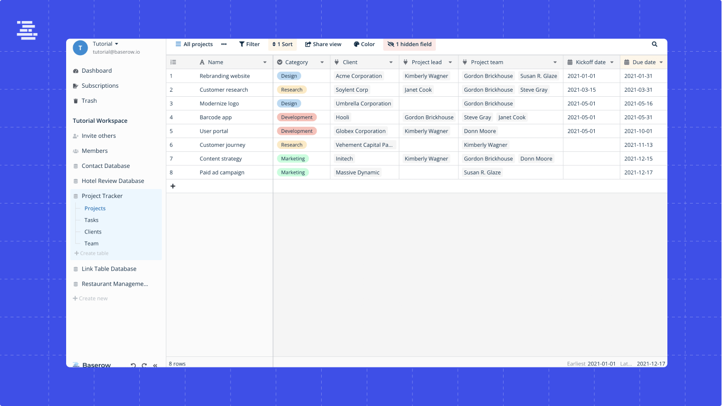 Databases vs. spreadsheets Which is better for your business? // Baserow